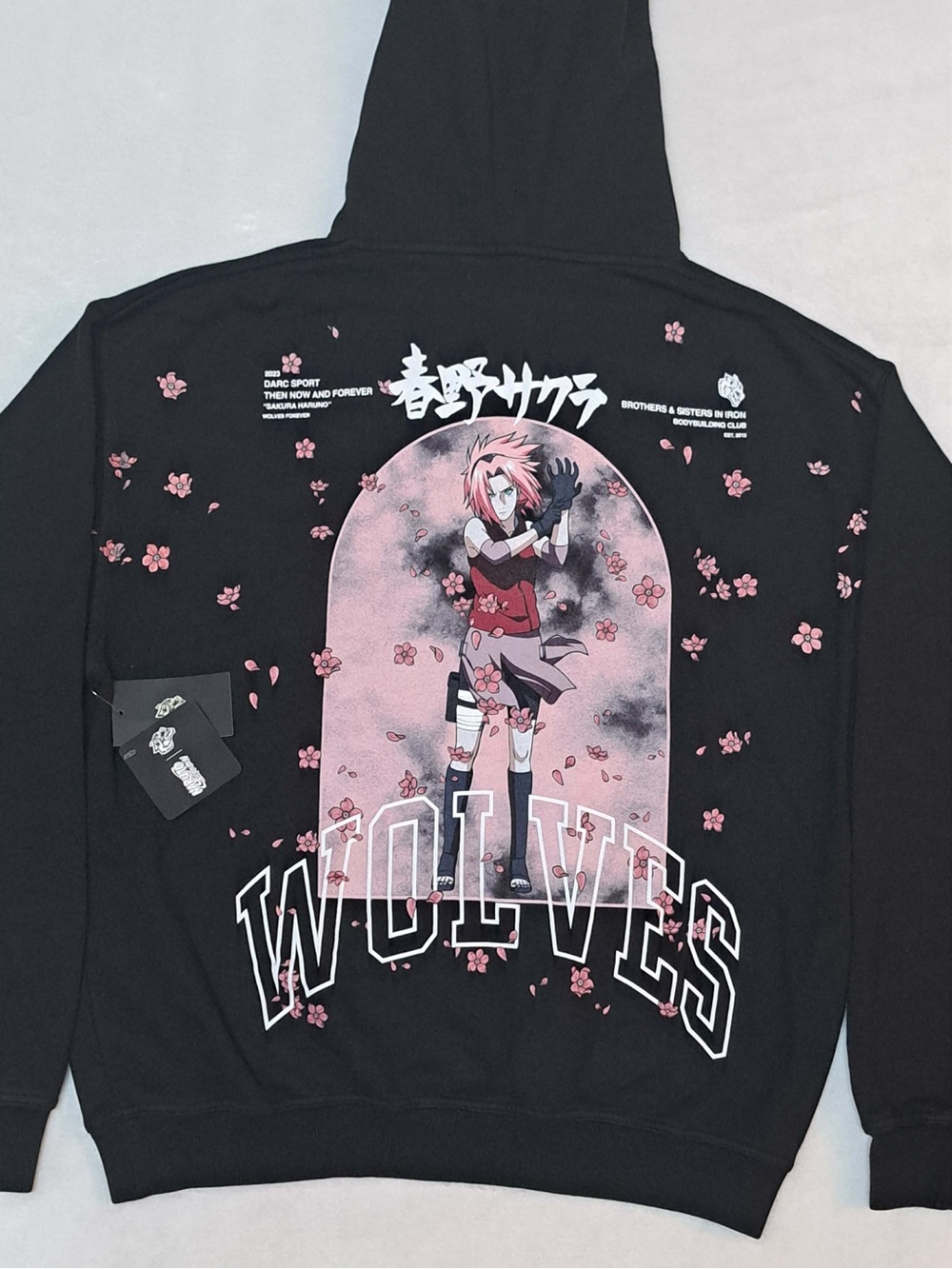 Darc Sport x Naruto Shippuden "Sakura Wolves" Cherry Blossom Pierce Hoodie